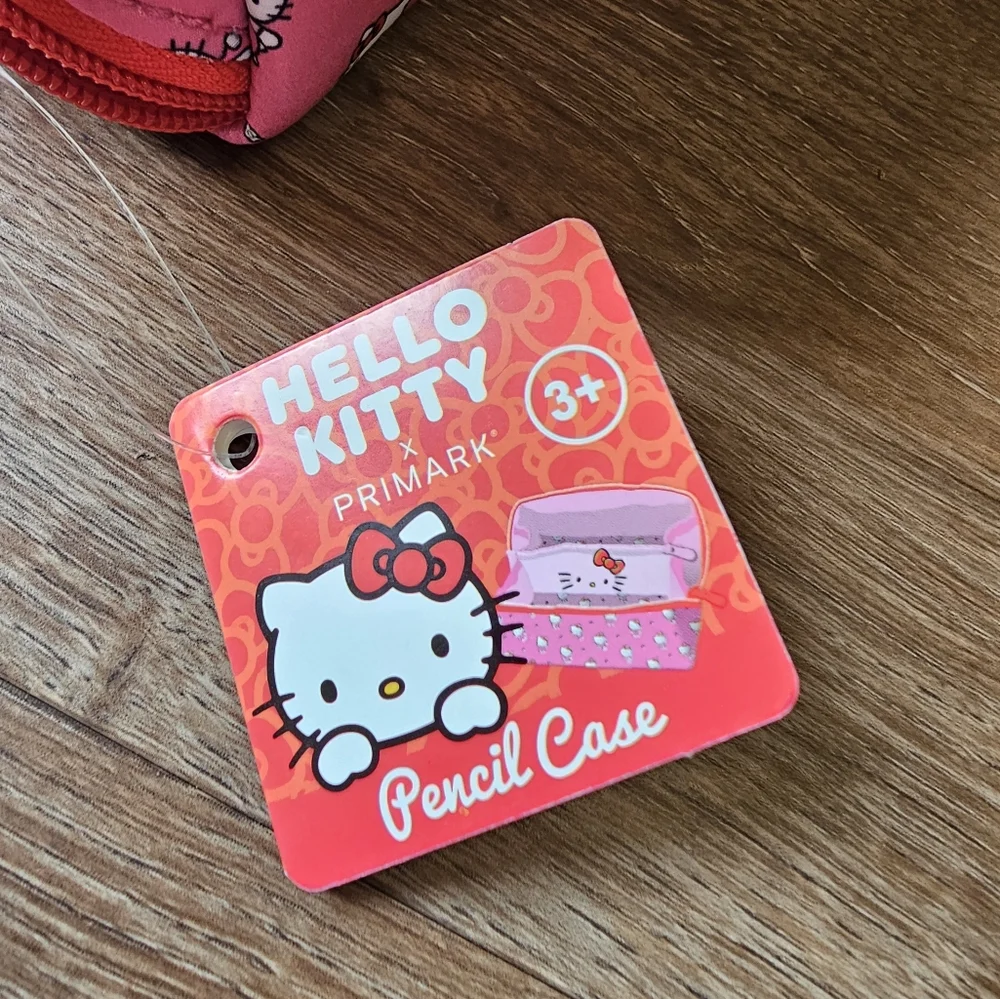 NWT Primark x Hello Kitty Nylon Pink Pencil Case